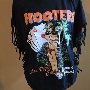 Ripple Junction Black Hooters Graphic Tee